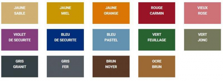 Autres coloris EN OPTION